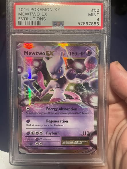 Mewtwo EX Graded Card PSA 9, image 3