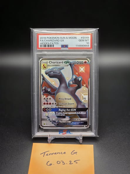 Charizard Pokemon card for value research